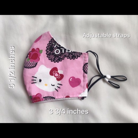 Hearts Adult Duckbill Style Mask - Picture 2 of 7